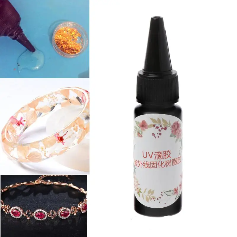 

30g Hard UV Glue Transparent Ultraviolet Curing Resin Casting For Jewelry Making
