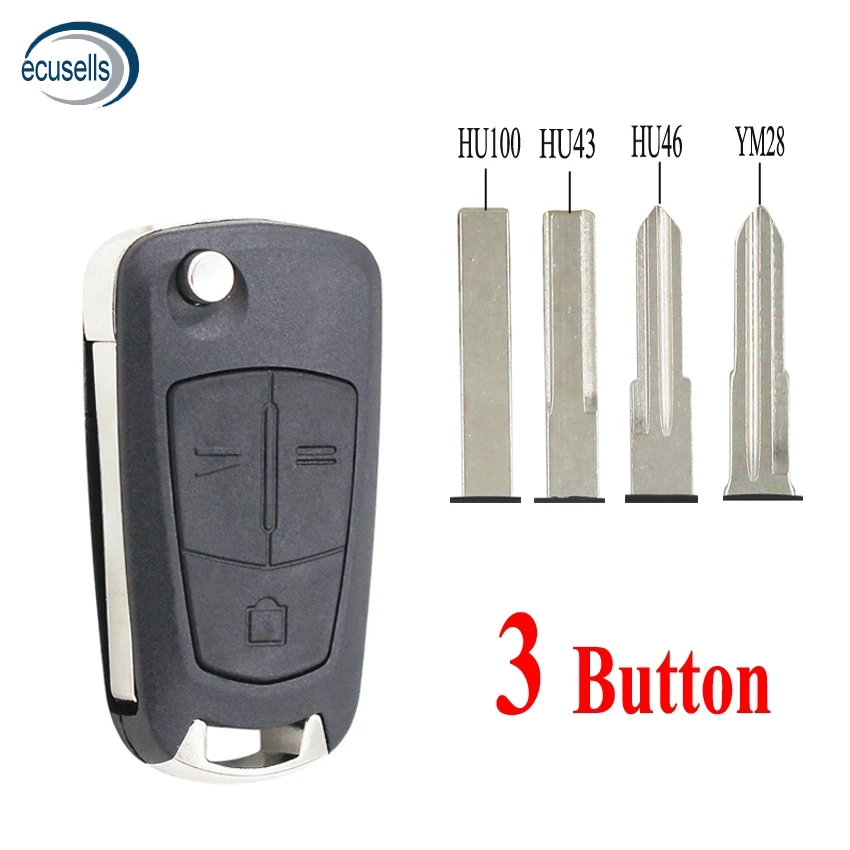 Чехол для выкидного ключа с дистанционным управлением Vauxhall Opel Astra H Corsa D Vectra C Zafira