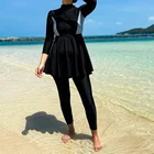 3 шт., женские мусульманские купальники с длинным рукавом