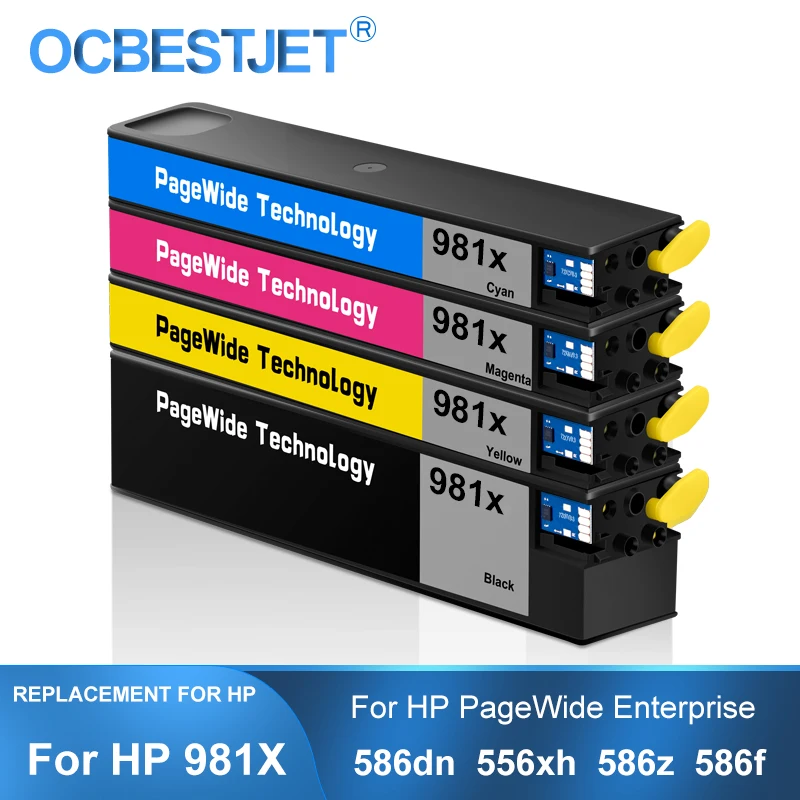 

[Third Party Brand] For HP 981 981X 981XL Compatible Ink Cartridge With Pigment Ink For HP PageWide 586dn 556xh 586z 586f E55650
