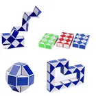 24 клинья Волшебная линейка мини Магическая Твист Головоломка Куб игра скручивающаяся игрушка развивающий куб игрушка подарок для детей для взрослых Магическая Линейка Куб
