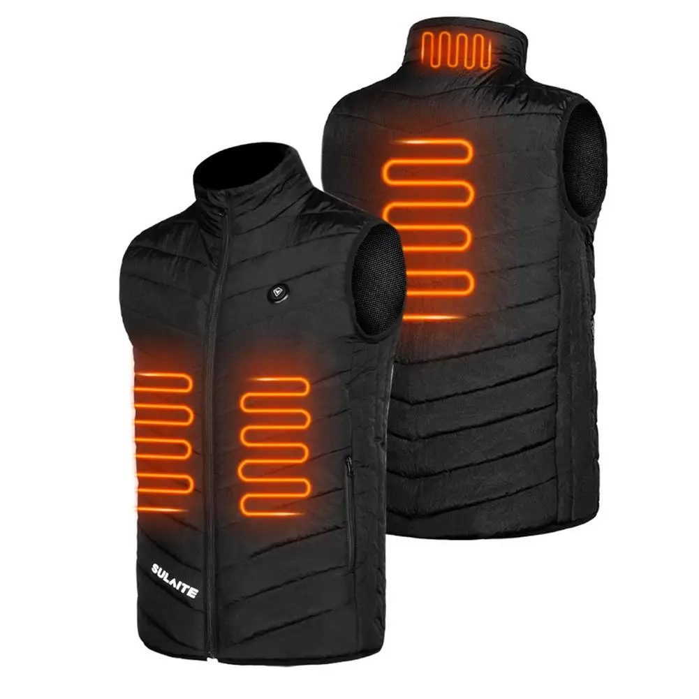 

1PCS Heated Jacket Fashion Men Women Coat Intelligent USB Electric Heating Thermal Warm Clothes Winter Heated Vest Dropshipping