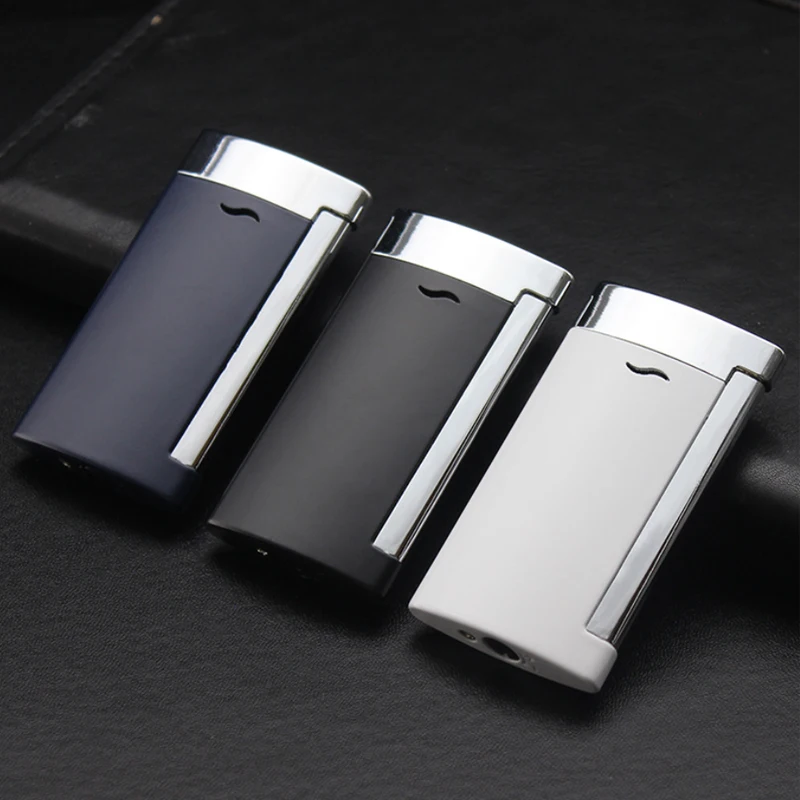 

Thin Wind Proof Butane Torch Ensendedores Gas Smoking Accessories Novelty Gasoline Cigarette Lighters Metal Dropship Suppliers
