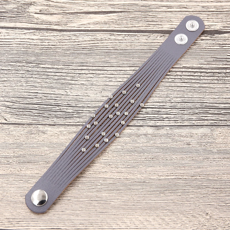 Женский многослойный браслет STRATHSPEY из кожи зеленого цвета с цепочкой в стиле