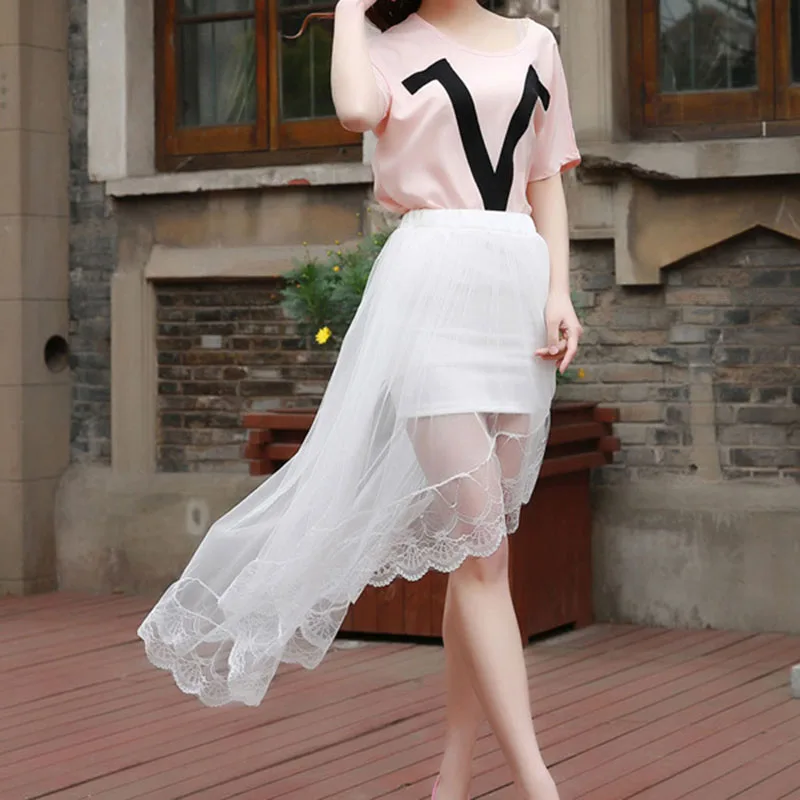 Женская черно-белая фатиновая юбка для взрослых эластичная плиссированная