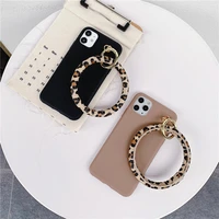 fashion big circle hand ring holder leopard bracelet case cover for samsung galaxy note 20 10 9 8 s21 s20 fe ultra s10e98 plus