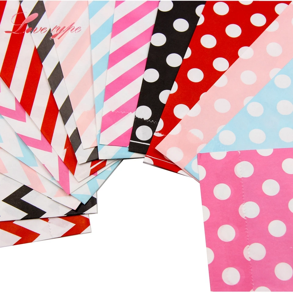25 шт./лот многофункциональная крафт-бумага для конфет буфета лакомств пакеты