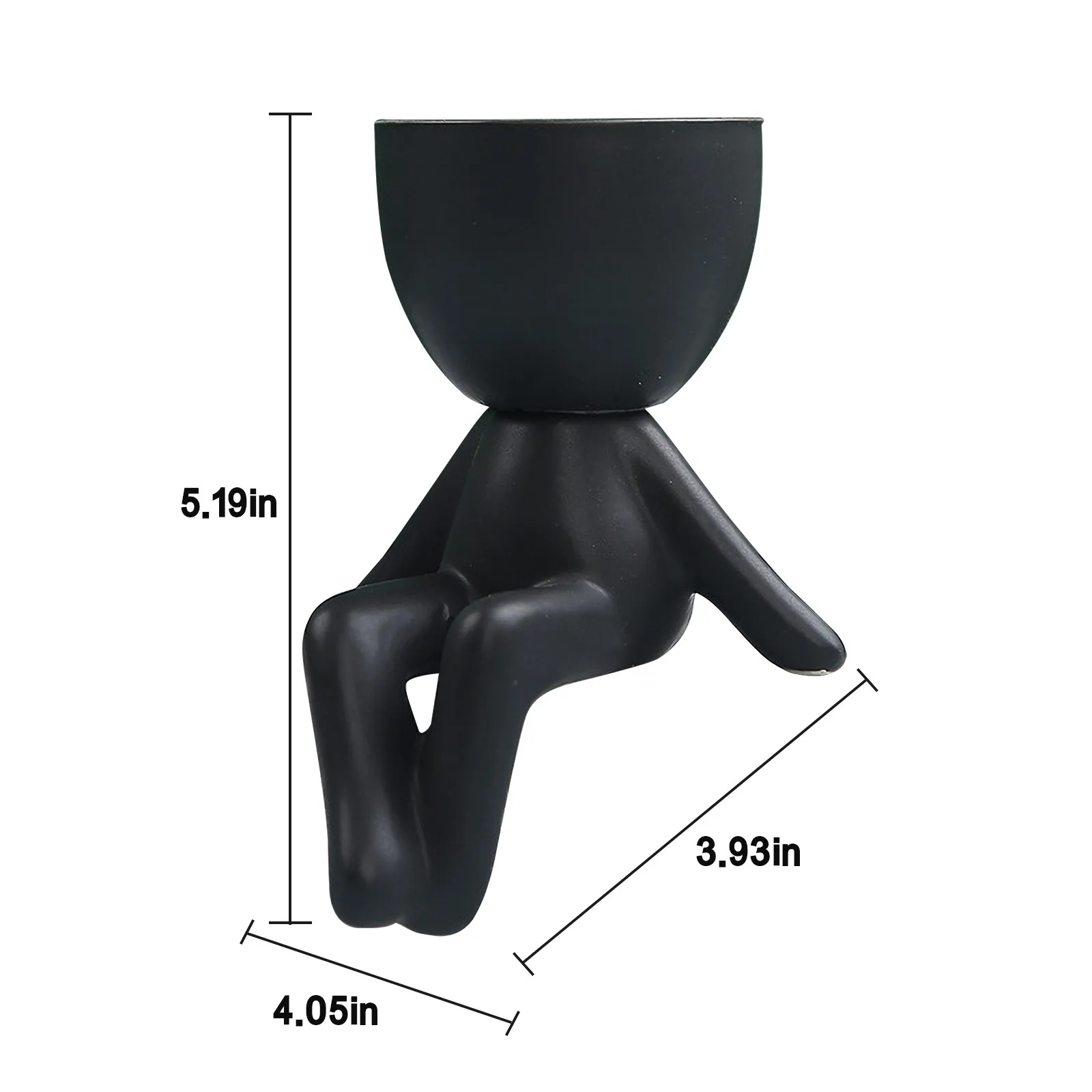 Мини бонсай головка волос Керамика завод сад кукла на дерево горшок с травой