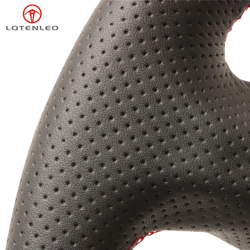 LQTENLEO черный чехол рулевого колеса автомобиля из искусственной кожи для Honda S2000