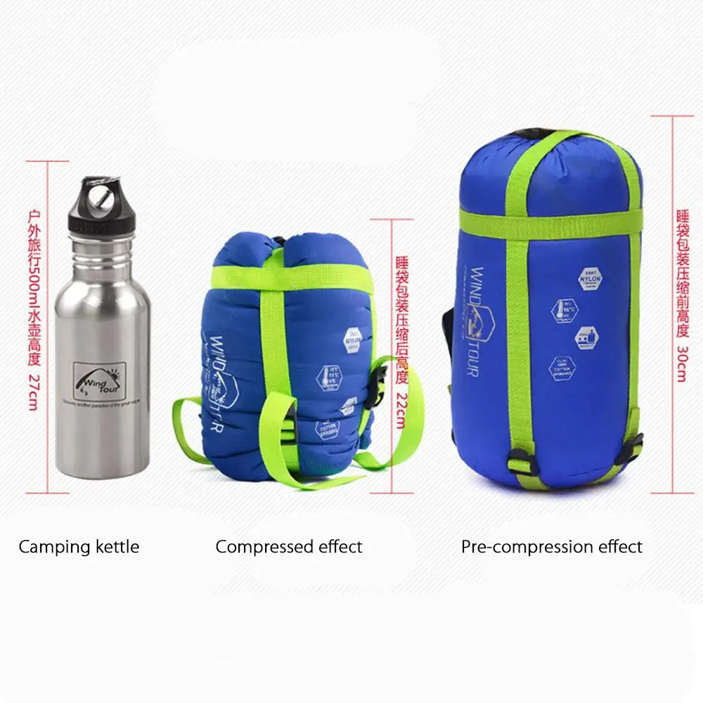 

HiMISS Outdoor sleeping bag Emergency Sleeping Pad Portable Light Weight Moisture-proof Camping Bag nylon T / C