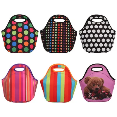 

Neoprene Lunch Tote Bag Insulated Waterproof Lunch Box for Women Adults Kids Cooler Lunch Box Portable Bags пиеве паке