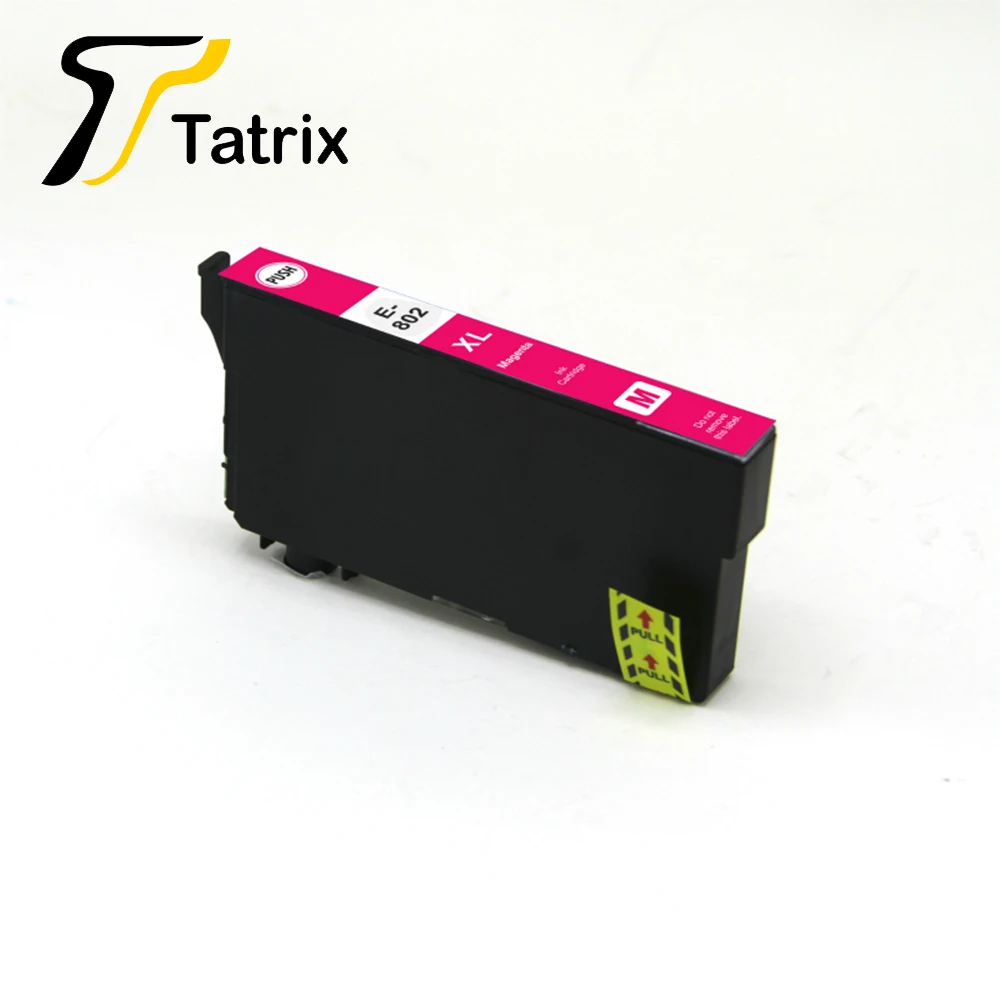Tatrix Премиум Совместимость Цвет патрон чернил для принтера Epson 802XL T802XLfor рабочей