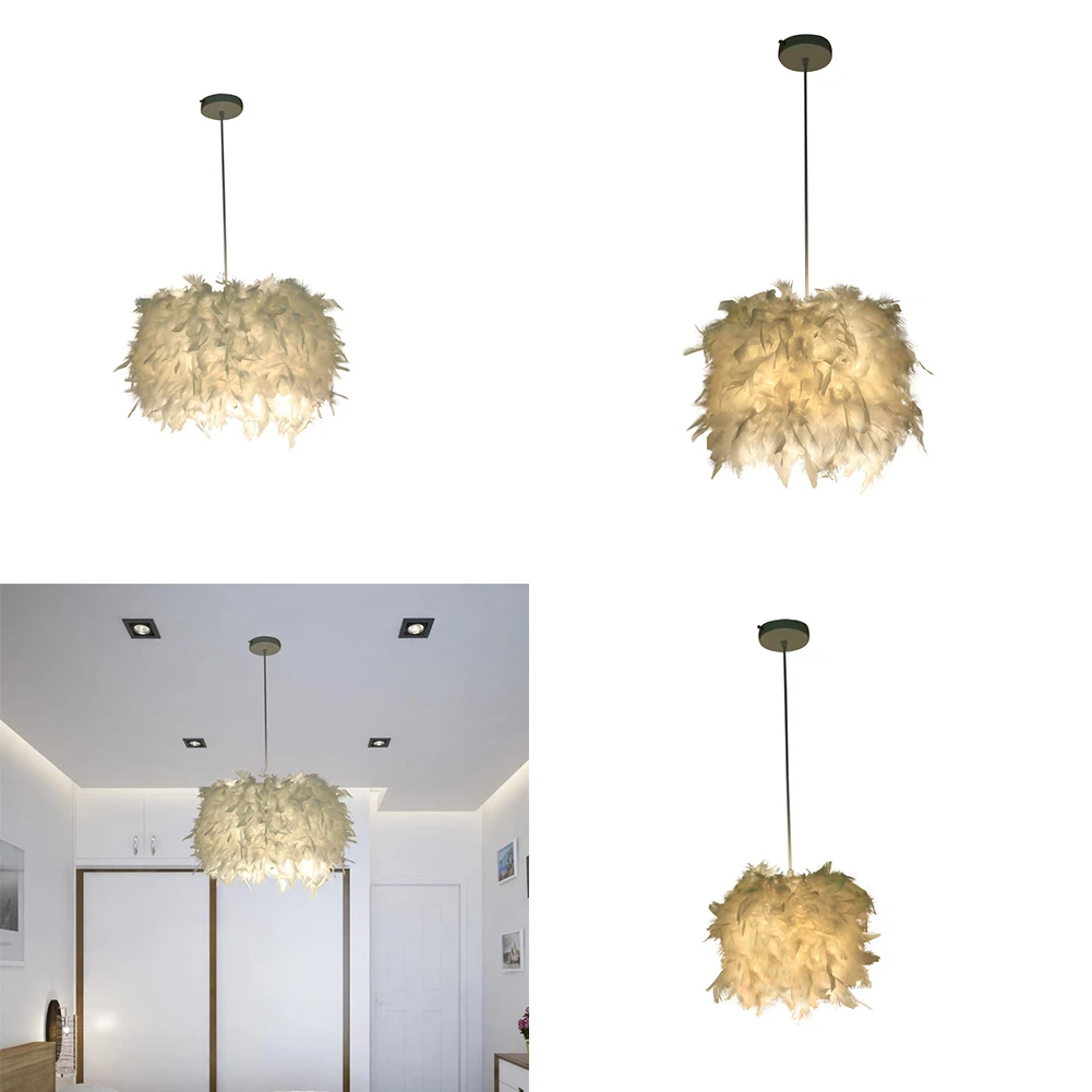 Современный подвесной светильник с перьями E27 Подвесная лампа Скандинавский