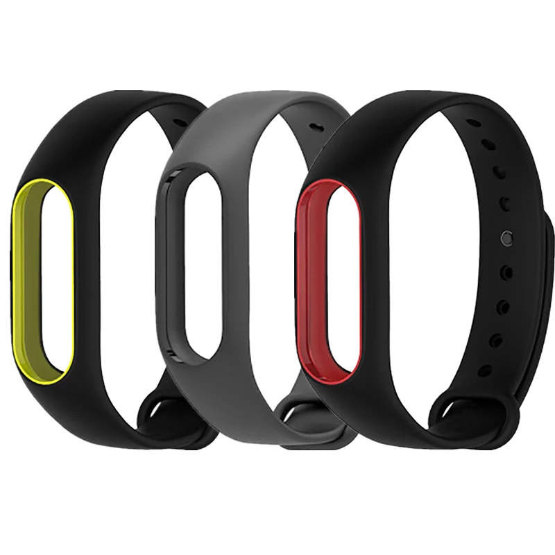 Ремешок на запястье QX Mi Band 2 силиконовый цветной спортивный браслет для