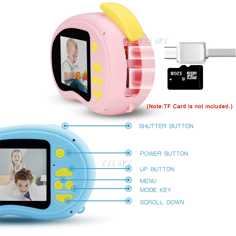 Детская мини видеокамера HD цифровая Фотокамера фото Детские киндеры детские