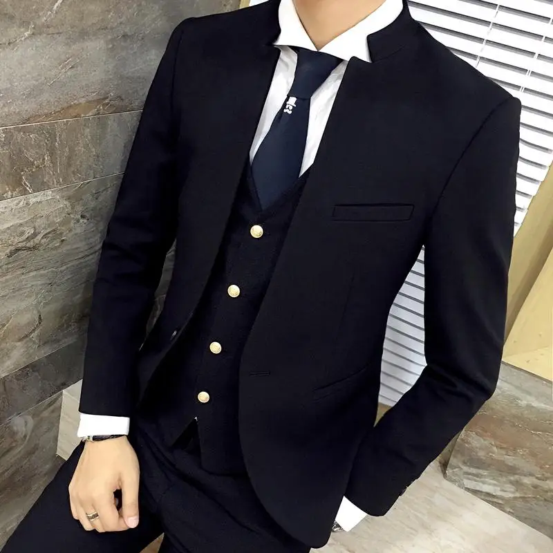 

Fashion Boutique Cotton Bridegroom's Best Man Wedding Dress Suits Blazer / Brand Formal Business Mens Suit Jackets ( 1 Piece )
