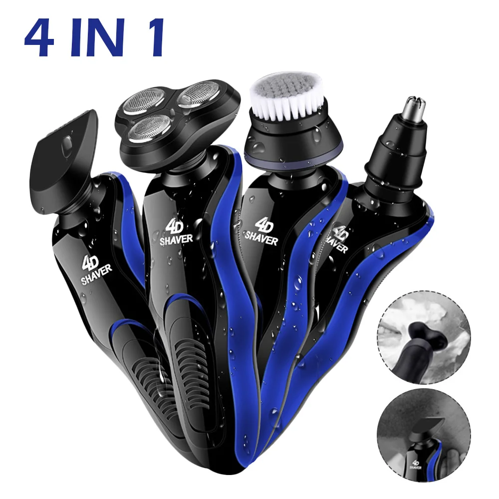 

4 in 1 Rechargeable Men Electric Nose Ear Hair Trimmer Painless Women Trimming Sideburns Eyebrows Beard Hair Clipper Cut Shaver