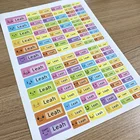 Наклейка с именем на заказ, водостойкая, 114 шт.