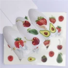 1 шт. конфетное мороженое летние наклейки для ногтей смешанные красочные фрукты DIY водяные наклейки для ногтей художественные украшения инструмент для маникюра
