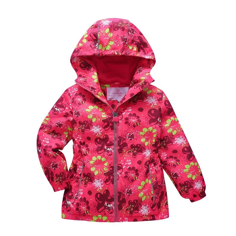 2020 Spring Children Water Proof Jacket For Girls Long Sleeve Hoodies Windbreaker Outerwear Coat Autumn 3-12t Kids |