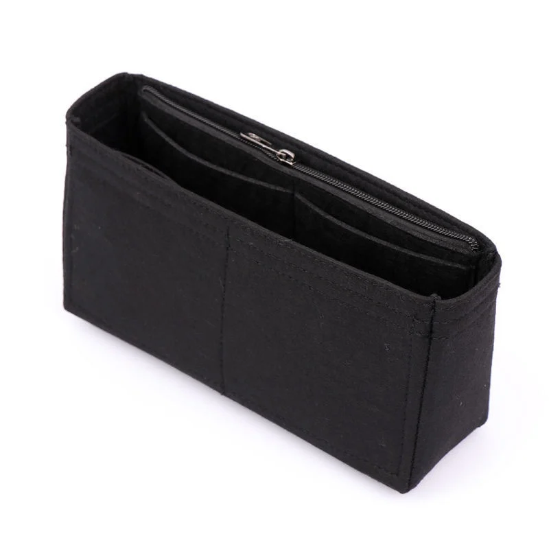Bolso organizador de tela de fieltro con solapa para Croisette, bolsa de almacenamiento, bolso de viaje, bolso de cosm&eacute;ticos port&aacute;til-3