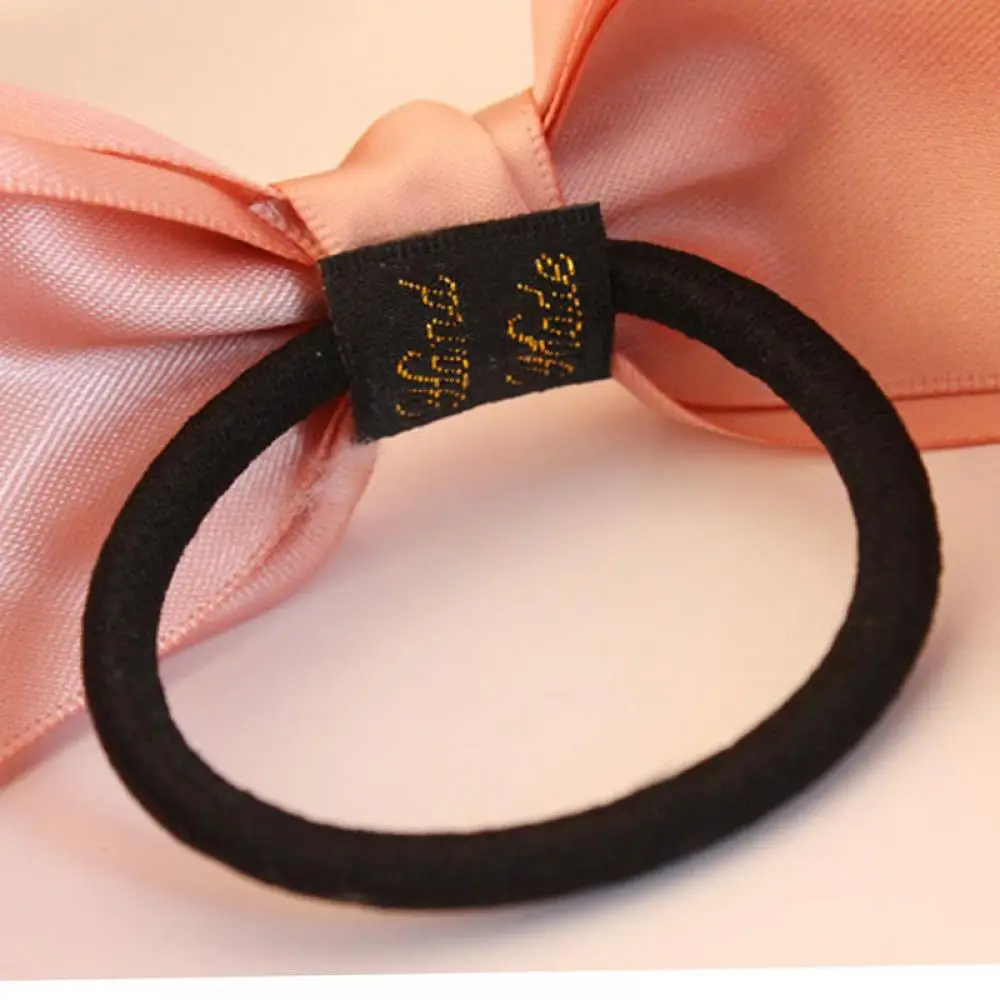Резинка для волос с бантом женская модная заколка хвоста атласная лента