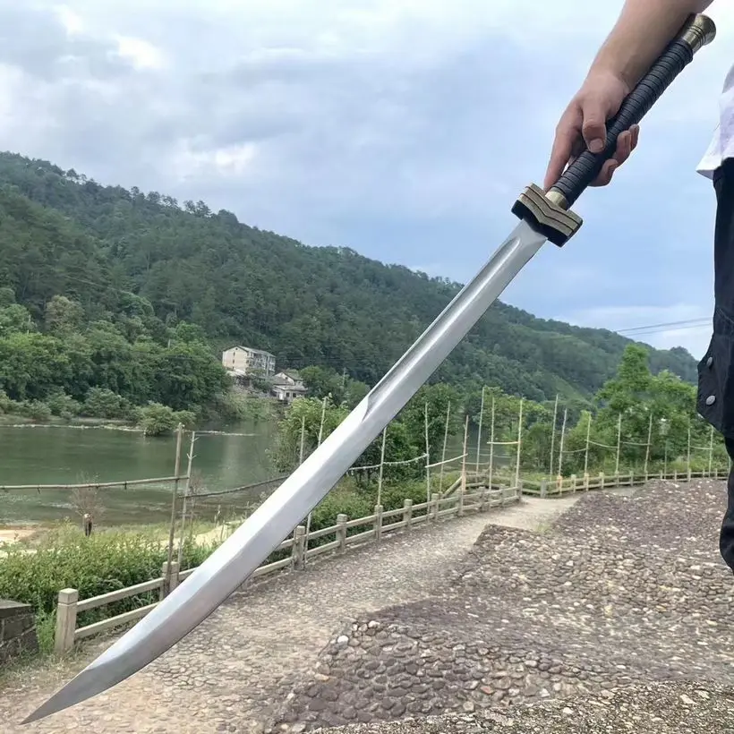 Ручной работы ушу палаш меч Glaive Закал клинок из марганцевой стали Falchion ножа Sharp |