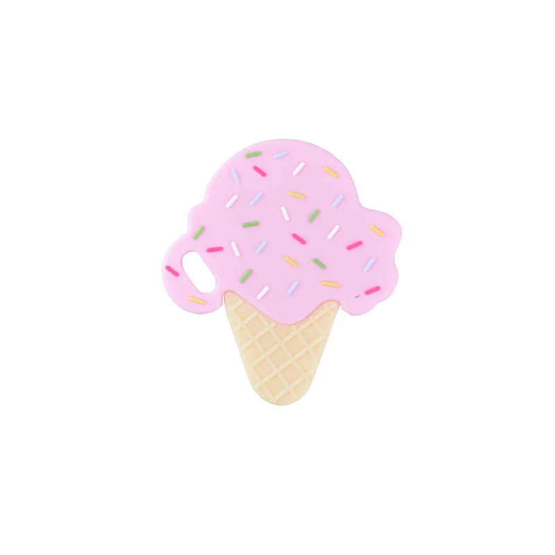 Пустышка Клип цепи силиконовые мороженое Прорезыватель ожерелье для ребенка