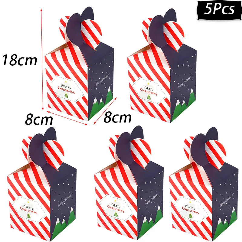 5pcs gift box-C Cyuan, Рождественский бант, красное золото, серебро, украшение на елку, бант, Рождественское украшение, безделушки для нового года, Navidad, Декор - Цвет: 5pcs gift box-C
