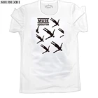 Мужские футболки Muse абсолютная футболка с коротким рукавом хлопковые футболки рок-группы мужские футболки Бесплатная доставка