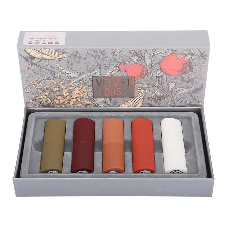 Увлажняющий бальзам для губ 5 шт. матовая помада деликатная стойкая Увлажняющая