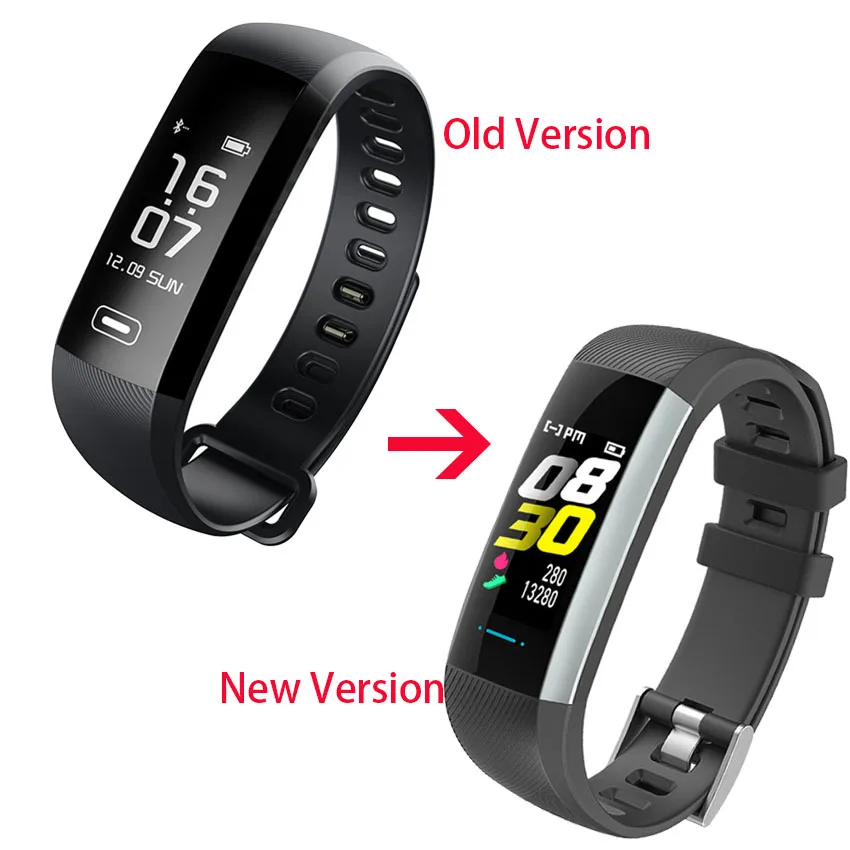50 букв HR/кровяное давление Смарт часы фитнес трекер Браслет Smartband для IOS/Xiaomi/Honor VS Mi