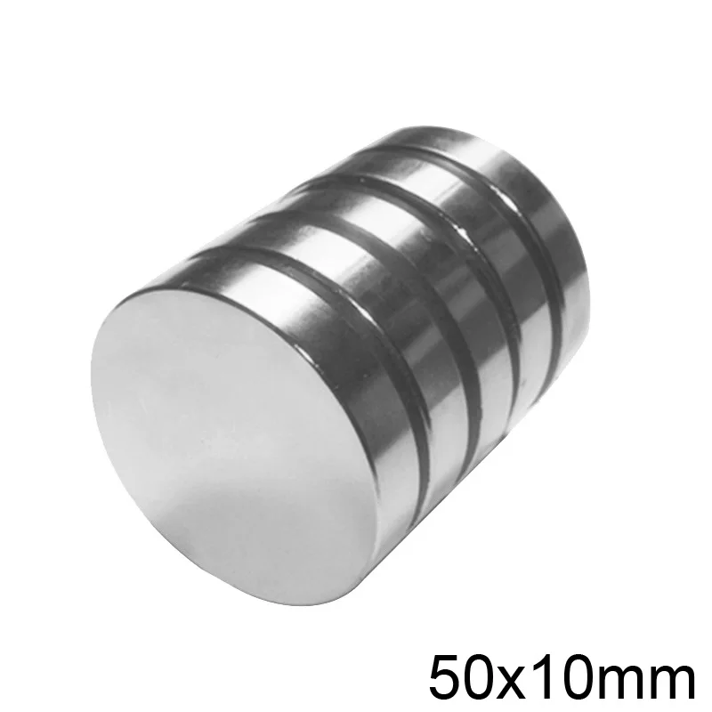 Супермощный Магнитный Постоянный неодимовый магнит 50x10 мм 1/2/3 шт. большой круглый