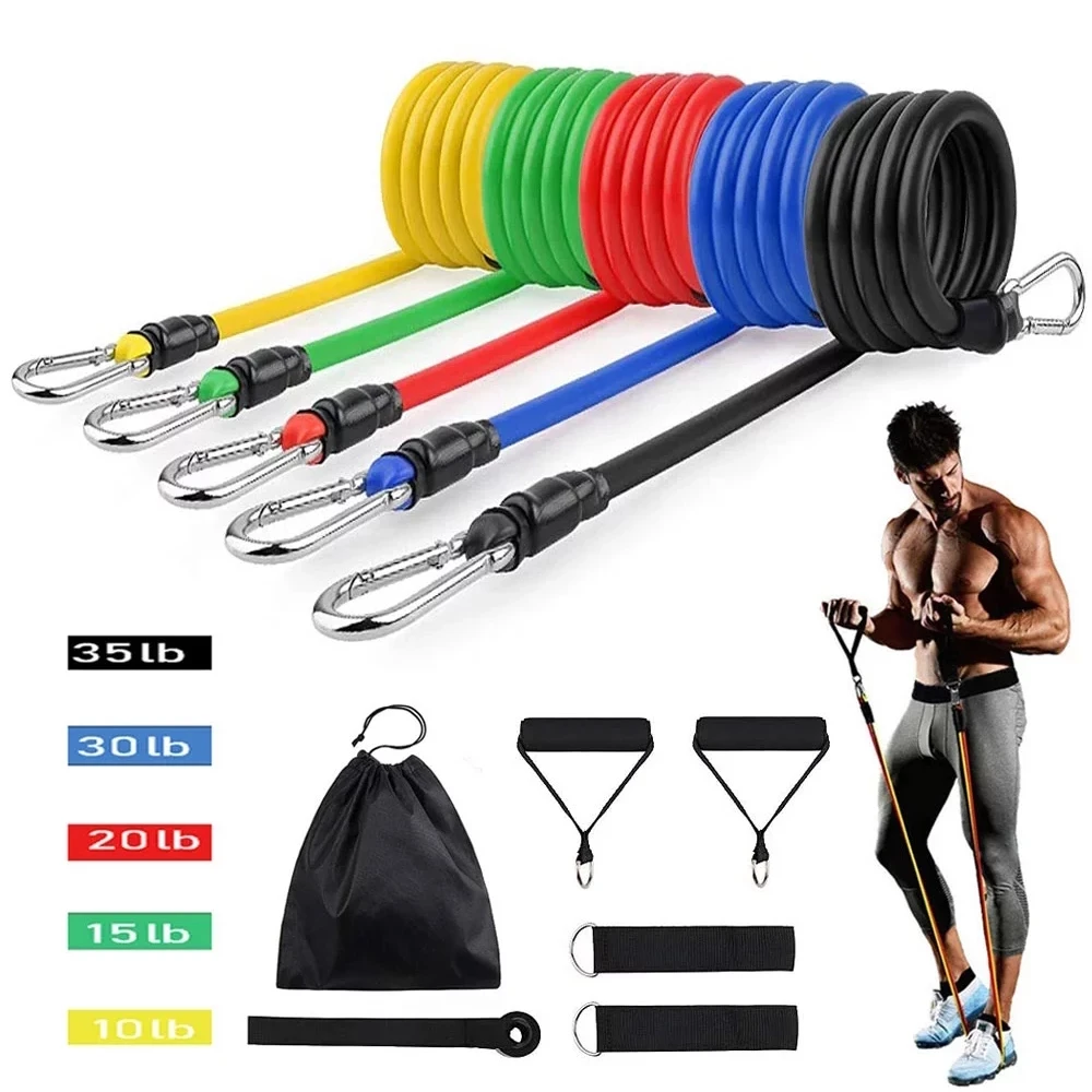 

Latex Resistance Bands Gym Door Anchor Ankle Straps With Bag Kit Set Yoga Exercise Fitness Band Rubber Loop Tube Bands