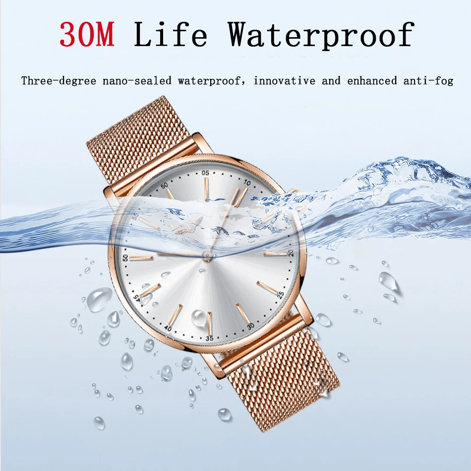 LIGE 2020 Fashion Mens Watches Top Brand Luxury Quartz Watch Men Casual Slim Mesh Steel Waterproof Sport Relogio Masculino | Наручные