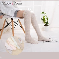 women socks sweet cute warm knee stockings comfortable soft winter home sleeping sock girls fashion over knee long stocking