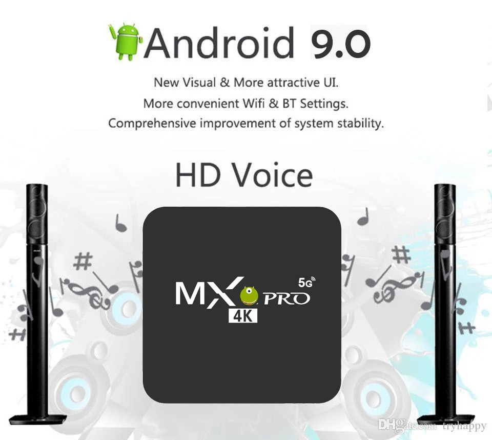 MX Pro 4K TV Box Amlogic S905W четырехъядерный 1 ГБ 8 или 2 16 Android 9 0 Ultra потоковая box Smart Media Player