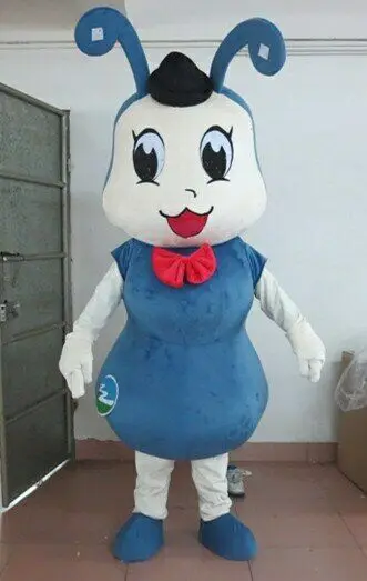 

Blue Plush Costume Ant Fursuit Mascot Cosplay Cartoon Suit Fantasy Party Carnival for Christmas Carnival Show
