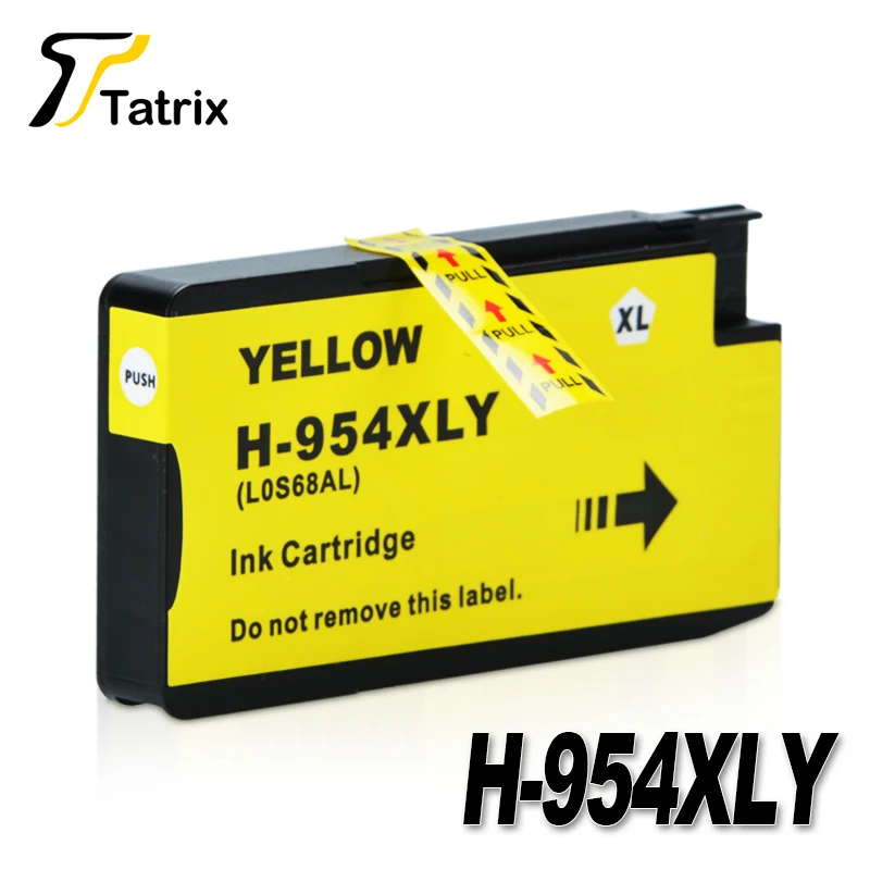 Для hp 954 hp 954XL полный Картридж BK/C/M/Y для hp OfficeJet Pro 7740 8210 8710 8715 8716 8720 8725 8730 8740 принтер - Цвет: 1 pcs Yellow