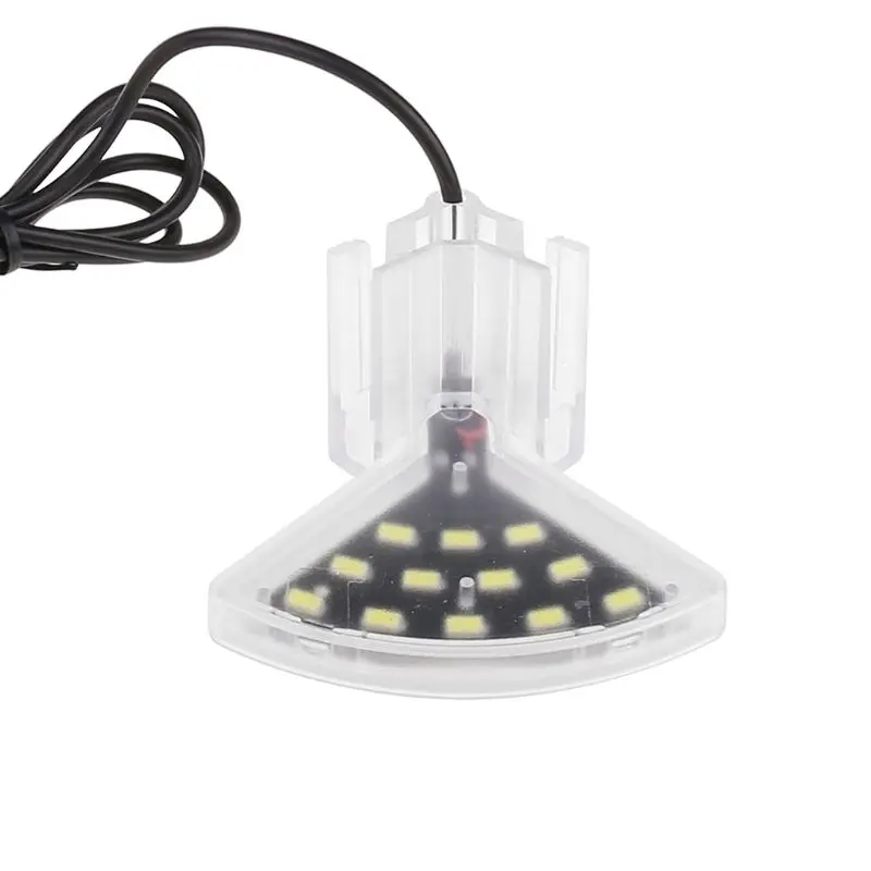 

EU 100-240V LED Clip-on Fish Tank Aquarium Lighting Bulb White Light