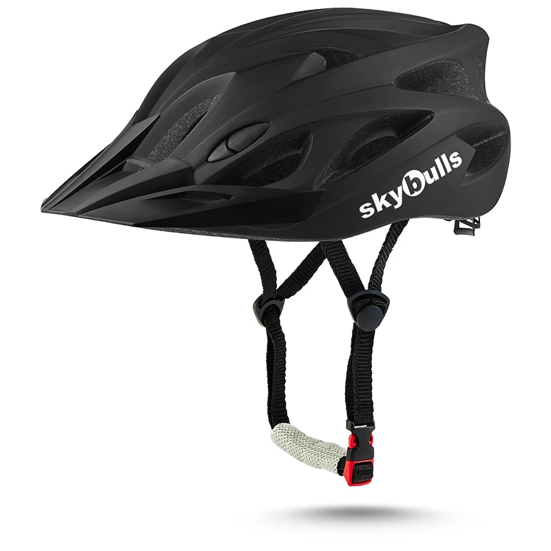 Black Skybulls MTB дорожный велосипедный шлем человек Сверхлегкий шлем велосипед цельно-Формованный открытый спортивный защитный шлем capacete ciclismo - Цвет: Black