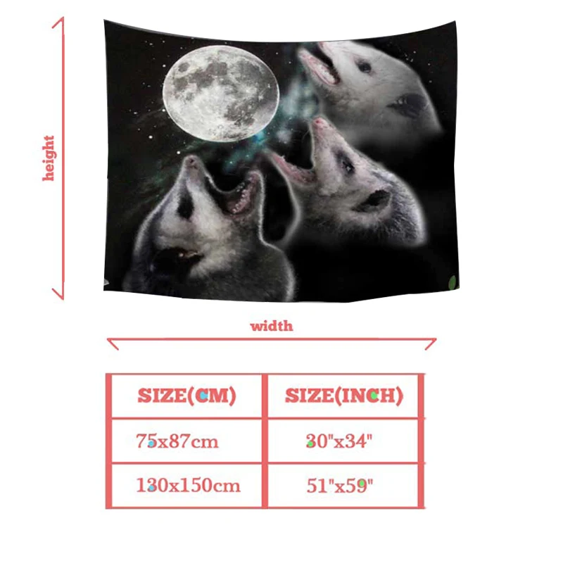 Гобелен Moon Eclipse с принтом Луны художественный ковер гобелен пейзажем домашний