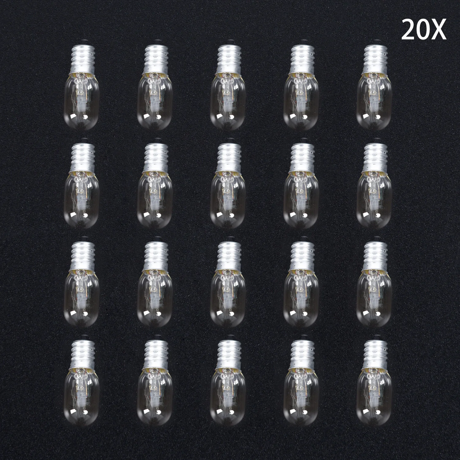 

20 Pcs Warm E14 15W Salt Lamps Globe Lights Refrigerator Bulbs Replacement Accessories AC 220V~240V