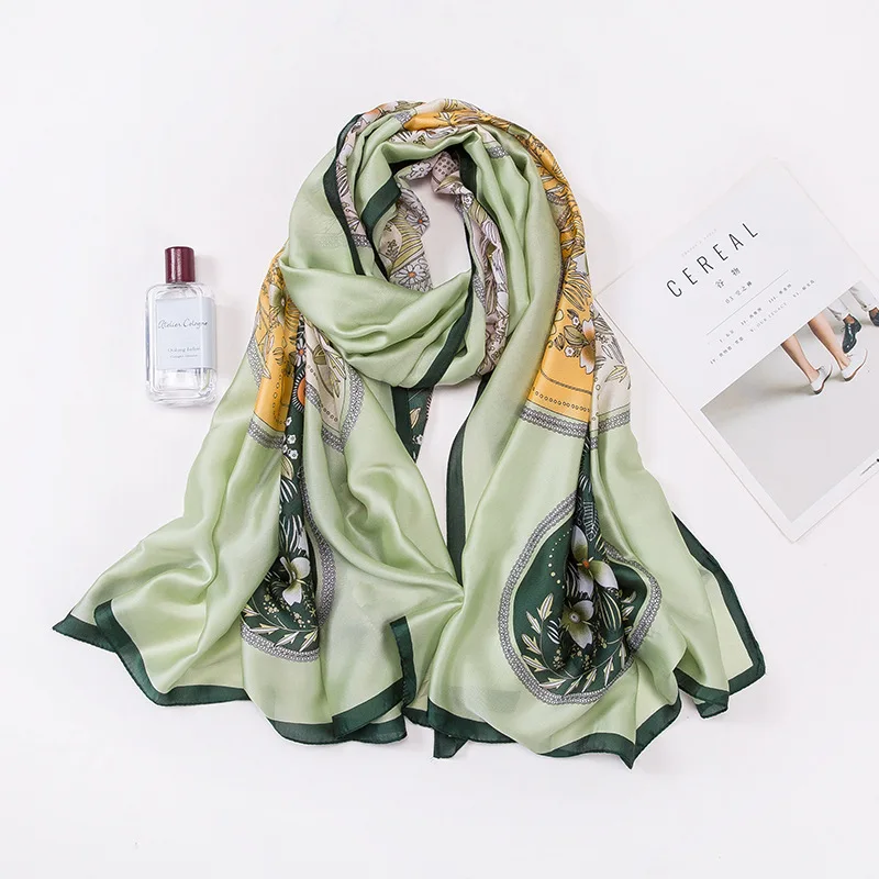

Silk Scarf Women Shawls Wraps Fashion Small Hair Neck Hijabs Foulard Scarves Female Lady bufanda seda mujer echarpe ete soie