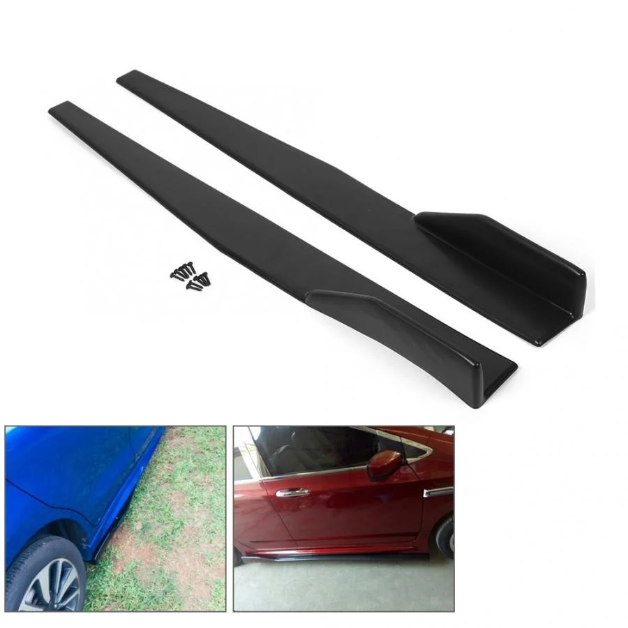 

2pcs Car 860mm/33.8in Blade Side Skirt Rocker Splitter Wing Diffuser Replacement car accessories