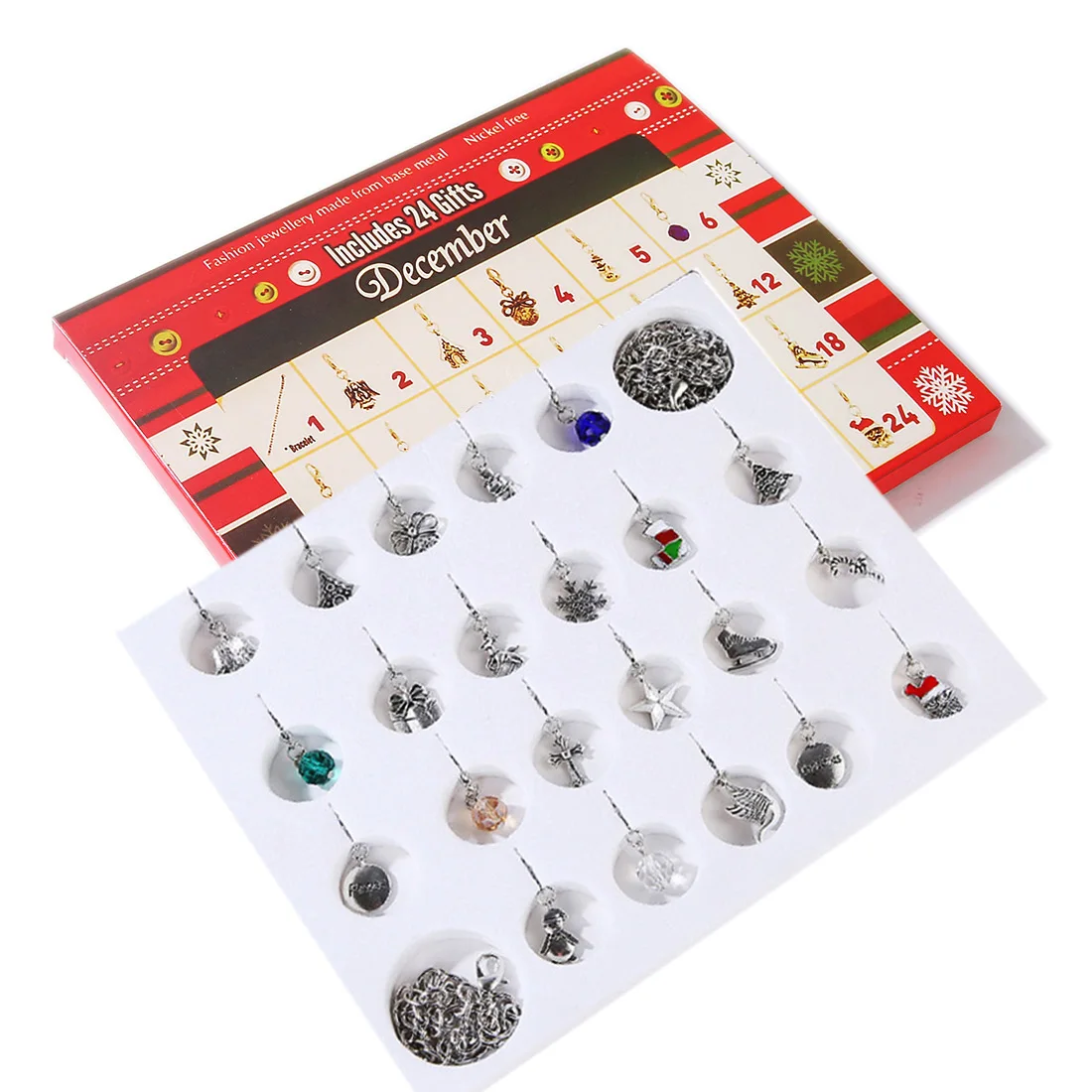 Рождественский календарь Подарочная коробка DIY Счастливого Рождества Адвент