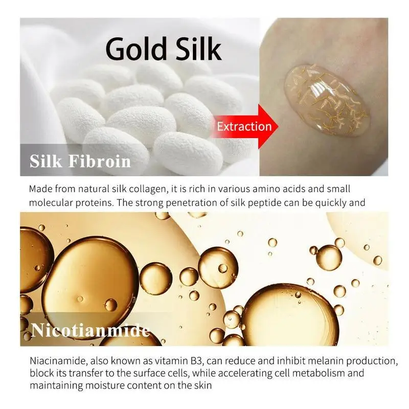 24 каратный Золотой праймер для макияжа увлажняющий Сужающий поры лица из фольги