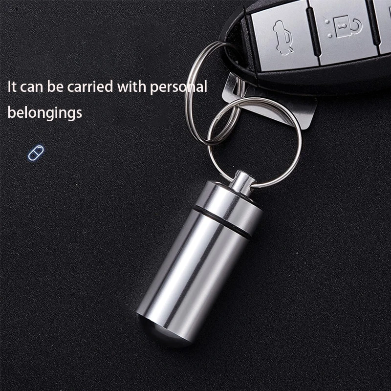 

Portable mini pill box High-grade waterproof storage sealed jar Old first aid small medicine bottle medicine jar