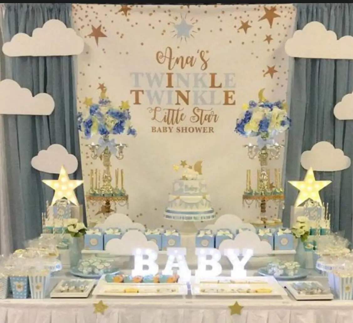 HUAYI фотография фон день рождения десерт торт стол Декор фото мерцающие маленькие