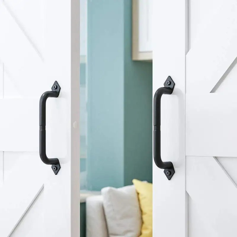 Деревянная ручка для раздвижной двери сарая из нержавеющей стали|Ручка двери| |